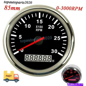 ^R[^[ 85mm}J[^R[^[0-3000 rpmQ[WLCDfB[[^`fW^A[[^[ 85mm Marine Car Tachometer 0-3000 RPM Gauge LCD Diesel Tacho Digital Hour Meter