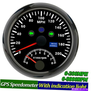 ^R[^[ 85mmJ[I[goCGPSXs[h[^[sv0-200mph̃^R[^[0-8000 rpm 85MM Car Motorcycle GPS Speedometer Odometer 0-200MPH with Tachometer 0-8000 RPM