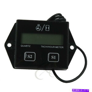 ^R[^[ 2Xg[N4Xg[NKXGWɍ킹ăfW^^bNԃ[^[^R[^[Q[WtBbg Digital Tach Hour Meter Tachometer Gauge Fit For 2 Stroke & 4 stroke Gas Engines