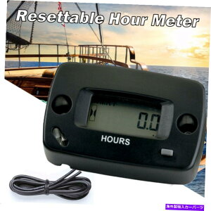 タコメーター 発電機の芝刈り機モーターオートバイのダートエンジンの防水のための再入力可能な時間メーター Resettable Hour Meter For Generator Lawn Mower Motorcycle Dirt Engine Waterproof