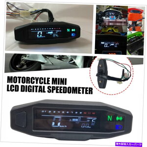 ^R[^[ LCD~jI[goC}`Q[WXs[h[^[sv^R[^[199km/h 1200rpm LCD Mini Motorcycle Multi Gauge Speedometer Odometer Tachometer 199KM/H 1200RPM
