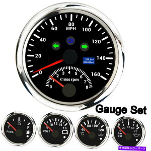 タコメーター 85mm GPSスピードメーターW/タコメーター燃料レベル/ウォータータンプ/ボルト/オイル圧力計 85mm GPS Speedometer w/ Tachometer Fuel Level/Water Tamp/Volt/Oil Pressure Gauge