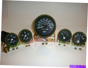 ^R[^[ 12VEBXW[vM38 1952Xs[h[^[tQ[WLbg - I[uO[x[t@[XgVbv 12V Willys Jeep M38 1952 Gauges Kit With Speedometer- Olive Green Bezel Fastship
