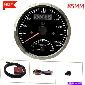 ^R[^[ 85mm gpssv0-8000rpm̃^R[^[̖h^̎ԗgbN{[g 85mm GPS Odometer 200MPH With 0-8000RPM Tachometer Waterproof For Car Truck Boat