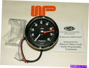 ^R[^[ NVbN~j-80mmX~XRevJE^[^`CubN0-8000 rpm -gae130 CLASSIC MINI - 80MM SMITH'S REV COUNTER TACHO in Black 0 - 8000 rpm - GAE130