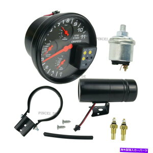 �^�R���[�^�[ 4-in-1�ԃ^�R���[�^�[RPM�Ԃ̐����Q�[�W���x���� 4-In-1 Car Tachometer RPM Car Water Temperature Gauge Temperature Oil Pressure
