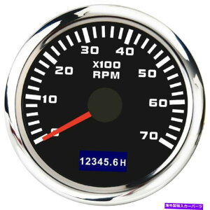^R[^[ 52mm 0-7000 rpmJ[{[g}^R[^[^`Q[WEBbgԃ[^[h 52mm 0-7000 RPM Car Boat Marine Tachometer Tacho Gaugewith Hourmeter Waterproof