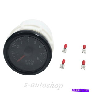 ^R[^[ New 2 "52mmubNF0-8ix1000jrpm car^`Q[W[g New 2" 52mm Black Tinted 0-8(x1000) RPM Car Transparent Tacho Gauges Meters