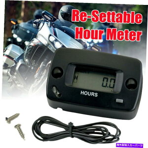 ^R[^[ Ŋ@@GWI[goCATV USp̃Zbg\ȖhfW^A[[^[ Resettable Waterproof Digital Hour Meter For Lawn Mower Engine Motorcycle ATV US