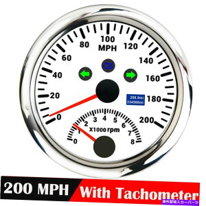 ^R[^[ 2iniJ[{[g85mm gpsXs[h[^[200 mph + 8000 rpm^R[^[svQ[W 2INI Car Boat 85mm GPS Speedometer 200MPH + 8000 RPM Tachometer Odometer Gauge