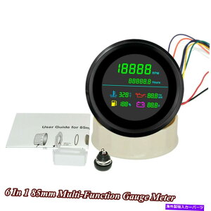 ^R[^[ J[{[g85mm LCD^R[^[RQ[WdvQ[W Car Boat 85mm LCD Tachometer Fuel Gauge Water Temp Oil Pressure Voltmeter Gauge