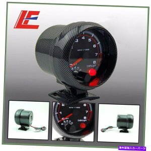 ^R[^[ 3.75 "95mmjo[TJ[{t@Co[0-8000 RPMC^[VtgCgRPMtQ[W 3.75" 95mm Universal Carbon fiber 0-8000 rpm gauge with inter shift light RPM
