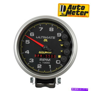 ^R[^[ 6896ɂDL^R[^[AiOubN5 "Q[W9000rpm AutoMeter 6896 Ultimate DL Pedestal Tachometer Analog Black 5" Gauge 9000RPM