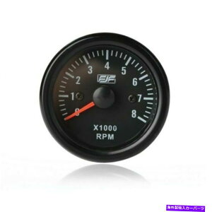 �^�R���[�^�[ ���j�o�[�T��2 52mm�u���b�N���F0-8�ix1000�jrpm�ԃ^�`���Q�[�W���[�g�� Universal 2 52mm Black Tinted 0-8(x1000) RPM Car Tacho Gauges Meters�y���s�A���i�z
