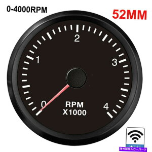 ^R[^[ 52mm wifi^R[^[0-4000rpmQ[WvO\ȃfB[[ƃK\GW 52mm WiFi Tachometer 0-4000RPM Gauge Programmable Diesel&Gasoline Engine for Car