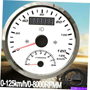 ^R[^[ ^R[^[Q[Wt85mmhGPSXs[h[^[Q[W0-125km/h 0-8000rpm 85mm Waterproof GPS Speedometer Gauge with Tachometer Gauge 0-125km/h 0-8000RPM
