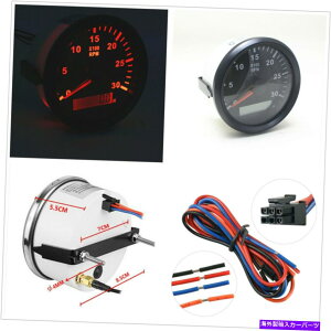 タコメーター 車のボートトラック85mm LCDデジタルタコメーターhourmeter rev counter 3000rpm 9-32V Car Boat Truck 85mm LCD Digital Tachometer Hourmeter REV Counter 3000RPM 9-32V