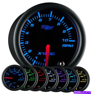 ^R[^[ 2 1/16 GLOWSHIFT BLACK 7J[LED^R[^[^bNQ[W[^[ 2 1/16 GLOWSHIFT BLACK 7 COLOR LED TACHOMETER TACH GAUGE METER
