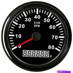 ^R[^[ I[g}fB[[KX̏ꍇ́Aԃ[^[85mmubN^R[^[8000rpm 12V/24V 85mm Black Tachometer with Hour Meter 8000RPM For Auto Marine Diesel Gas 12V/24V