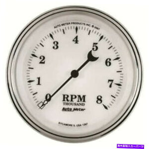 ^R[^[ Aut1297 Autometer 1297 Old-Tyme White II^R[^[A3-3/8 "A8K rpmAIn-Dash AUT1297 Autometer 1297 Old-Tyme White II Tachometer, 3-3/8", 8K Rpm, In-Dash