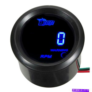 ^R[^[ 2 "52mmubNJ[[^[fW^u[LED^`^R[^[LEDQ[W[^[ 2" 52mm Black Car Motor Digital Blue LED Tacho Tachometer LED Gauge Meter