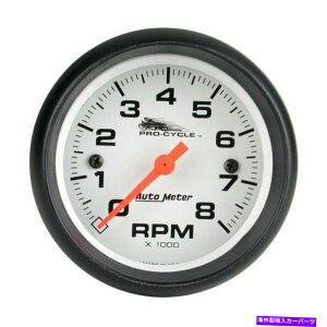 �^�R���[�^�[ �I�[�g���[�^�[�v���T�C�N���Q�[�WTach 2 5/8in 8k rpm 2��4�V�����_�[�z���C�g Autometer Pro-Cycle Gauge Tach 2 5/8in 8K Rpm 2&4 Cylinder White�y���s�A���i�z