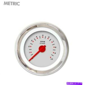 ^R[^[ ^R[^[Q[W - ybOAbVAԂ_ȐjANgO Tachometer Gauge - Pegged Ash, Red Modern Needles, Chrome Trim Rings