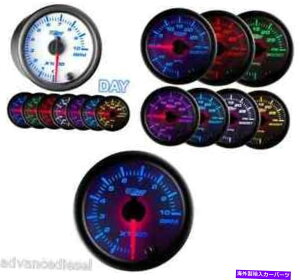 ^R[^[ Glowshift White 7 Color 2 "^R[^[Q[WGS-W710 GlowShift White 7 Color 2" Tachometer Gauge GS-W710