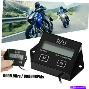 タコメーター マリンスパーク芝刈り機エンジンモーターのためのTiny Tachデジタルアワーメーター /タコメーター Tiny Tach Digital Hour Meter / Tachometer for Marine Spark Mower Engine Motor