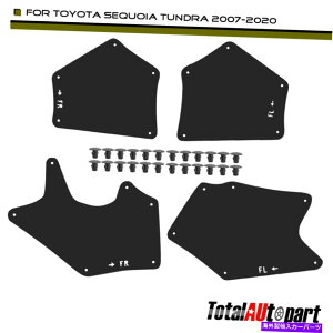 �t�F���_�[���C�i�[ 4PCS�t�F���_�[���C�i�[�X�v���b�V���V�[���h�V�[���V�[���}�b�h�t���b�v�K�[�h�g���^�c���h���Z�R�C�A 4Pcs Fender Liners Splash Shield Seal Mud Flap Guards for Toyota Tundra Sequoia