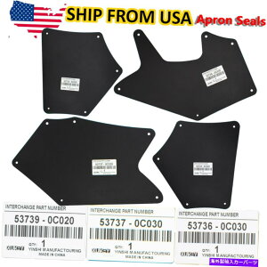 tF_[Ci[ g^̃XvGvV[4x^hZRCA07-20Ci[GvNbv}bhtbv 4x Splash Apron Seal for Toyota Tundra Sequoia 07-20 Liner Apron Clip Mud Flaps