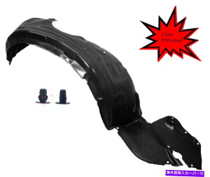 tF_[Ci[ 97-01g^JgD1249102̂߂̃Nbvt̐VtgpbZW[TChtF_[Ci[ New Front Passenger Side Fender Liner W/ Clips For 97-01 Toyota Camry TO1249102