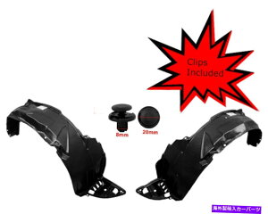 tF_[Ci[ 2001N2003Ñz_VrbNZ_ /N[ŷ߂̃NbvtVtgtF_[Ci[Zbg New Front Fender Liner Set W/ Clips For 2001-2003 Honda Civic Sedan / Coupe