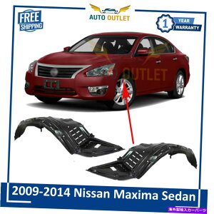 �t�F���_�[���C�i�[ �t�����g�X�v���b�V���V�[���h�t�F���_�[���C�i�[�y�A2009-2014���Y�ő�Z�_�� Front Splash Shield Fender Liners Pair for 2009-2014 Nissan Maxima Sedan�y���s�A���i�z