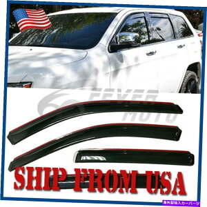 oOV[h 4PCS FIT 2011-21W[vOh`FL[C`lEBhEoCU[TxgCK[h 4Pcs Fit 2011-21 Jeep Grand Cherokee IN-CHANNEL Window Visor Sun Vent Rain Guard