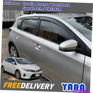 oOV[h g^J[nb`5d 12-18v~ACWAV[YEFU[V[Y for Toyota Corolla Hatch 5D 12-18 Premium INJ Weather shields Weathershields