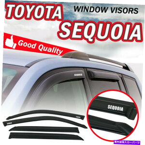 �o�O�V�[���h 01-07�̃g���^�Z�R�C�A�X���[�N�E�B���h�E�o�C�U�[���C���x���g�e�[�v�K�[�h�f�t���N�^�[ For 01-07 Toyota Sequoia Smoke Window Visors Rain Vent Tape on Guard Deflectors
