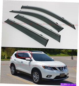 oOV[h 2014-2020̃NgW/ Chrome RogueS SṼNbvI^CṽX[NEBhEoCU[ CLIP-ON TYPE SMOKE WINDOW VISOR W/ CHROME TRIM FOR 2014-2020 NISSAN ROGUE S SV