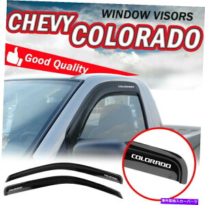 �o�O�V�[���h 04-12�̃V�{���[�R�����h�W���L���u�E�B���h�E�o�C�U�[���z���A�N�����x���g�f�t���N�^�[���z�� For 04-12 Chevy Colorado Standard Cab Window Visors Smoke Acrylic Vent Deflector�y���s�A���i�z