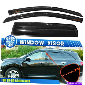 oOV[h K07-09 Acura MDXEBhEoCU[CK[hxgftN^[W/IW^CvR Fits 07-09 Acura MDX Window Visor Rain Guard Vent Deflector W/ Orange Type R