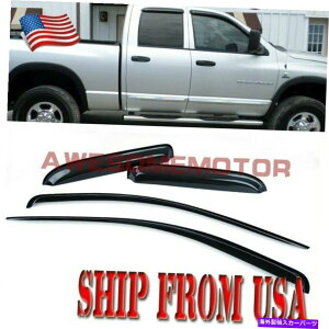 oOV[h EBhEoCU[TxgEBhK[htBbg_bW1500 2500NAbhLu04 05 06 07 Window Visors Sun Vent Wind Guard Fit Dodge Ram 1500 2500 Quad Cab 04 05 06 07
