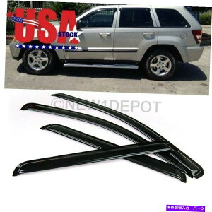 oOV[h 2005N2010ÑW[vOh`FL[ɂ҂̃TVF[hCK[h US Smoke Window Vent Sun Shade Rain Guard Fit For 2005-2010 Jeep Grand Cherokee