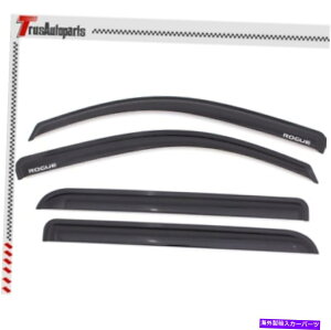 oOV[h 09-13̓Y[OEBhEoCU[K[hXX^CCxgVF[hftN^[ For 09-13 Nissan Rogue Window Visors Guard Slim Style Rain Vent Shade Deflectors