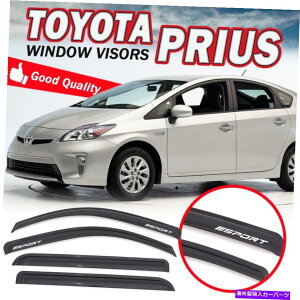 oOV[h 10-15̃g^vEXEBhEoCU[CK[htCK[hW/X|[cTVF[hxgftN^[ For 10-15 Toyota Prius Window Visor Rain Guard w/ SPORT Sun Shade Vent Deflecto