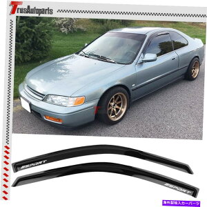 oOV[h 94-97z_AR[hN[yEBhEoCU[X[NTChxgK[hVF[h2PCS For 94-97 Honda Accord Coupe Window Visor Smoke Side Vent Guard Shade 2pcs