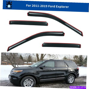 oOV[h 2011N2019ÑtH[hGNXv[[̃EBhEoCU[ftN^[CK[hC`l4s[X Window Visor Deflector Rain Guard In-channel 4-Piece for 2011-2019 Ford Explorer