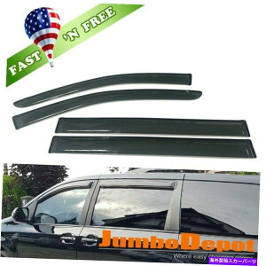 �o�O�V�[���h �t�B�b�g2008-2018�_�b�W�O�����h�L�����o���E�B���h�E�o�C�U�[�T���x���g���C���K�[�h�V�F�[�h�X���[�N Fit 2008-2018 Dodge Grand Caravan Window Visors Sun Vent Rain Guard Shade Smoked�y���s�A��