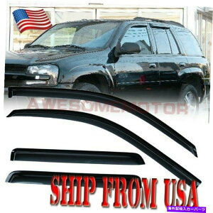 oOV[h tBbg2004-2007V{[gCuCU[EBhEoCU[TxgCK[hX[NX[N Fit 2004-2007 Chevrolet TrailBlazer Window Visors Sun Vent Rain Guard Smoked