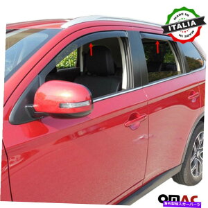 �o�O�V�[���h �E�B���h�E�o�C�U�[�x���g�T���V�F�[�h���C���K�[�h4PCS�t�B�b�g�~�c�r�V�A�E�g�����_�[2013-2018 Window Visor Vent Sun Shade Rain Guard 4pcs Fits Mitsubishi Outlander 2013-2018�y���s�A���i�z