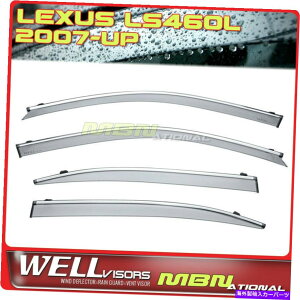 �o�O�V�[���h wellvisors�E�B���h�E�f�B�t���N�^�[LEXUS LS460L LS600HL 07-17�E�B���h�E�o�C�U�[Chrome Wellvisors Window Deflectors Lexus LS460L LS600hL 07-17 Window Visors Chrome